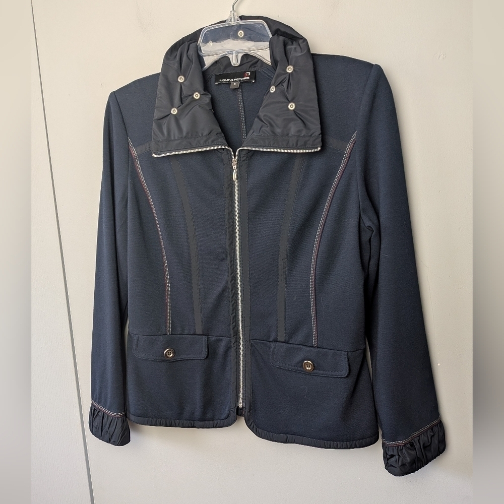LAURA Petites Women Blazer Size 6 Full Zip Closure